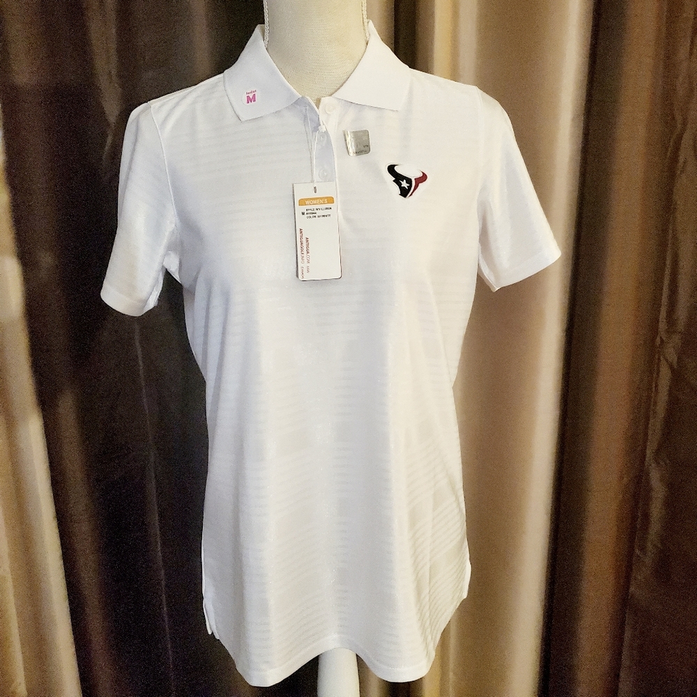 NWT Women's Antigua TEXANS Golf Shirt